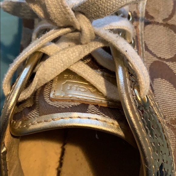 Coach Sneakers with Sequins! - Picture 3 of 6